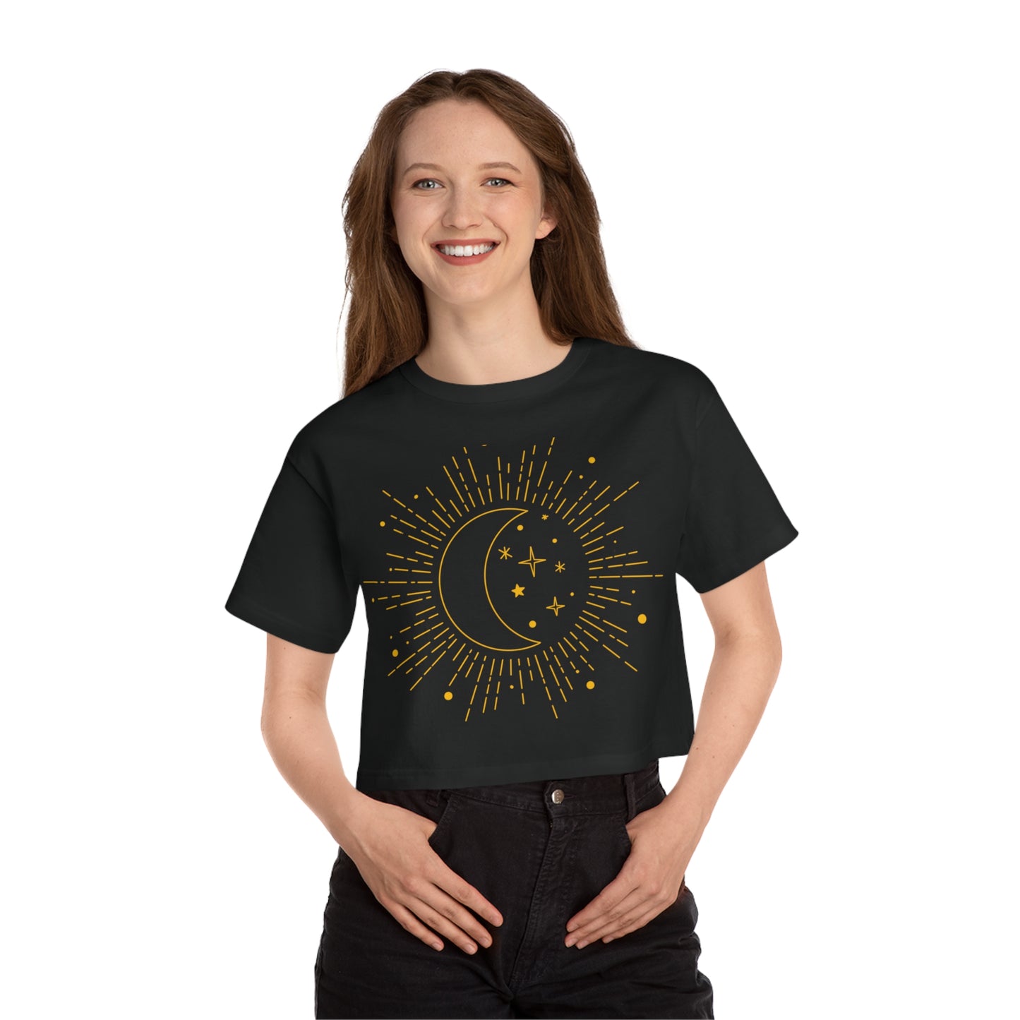 Moon and Sun Cropped T-Shirt