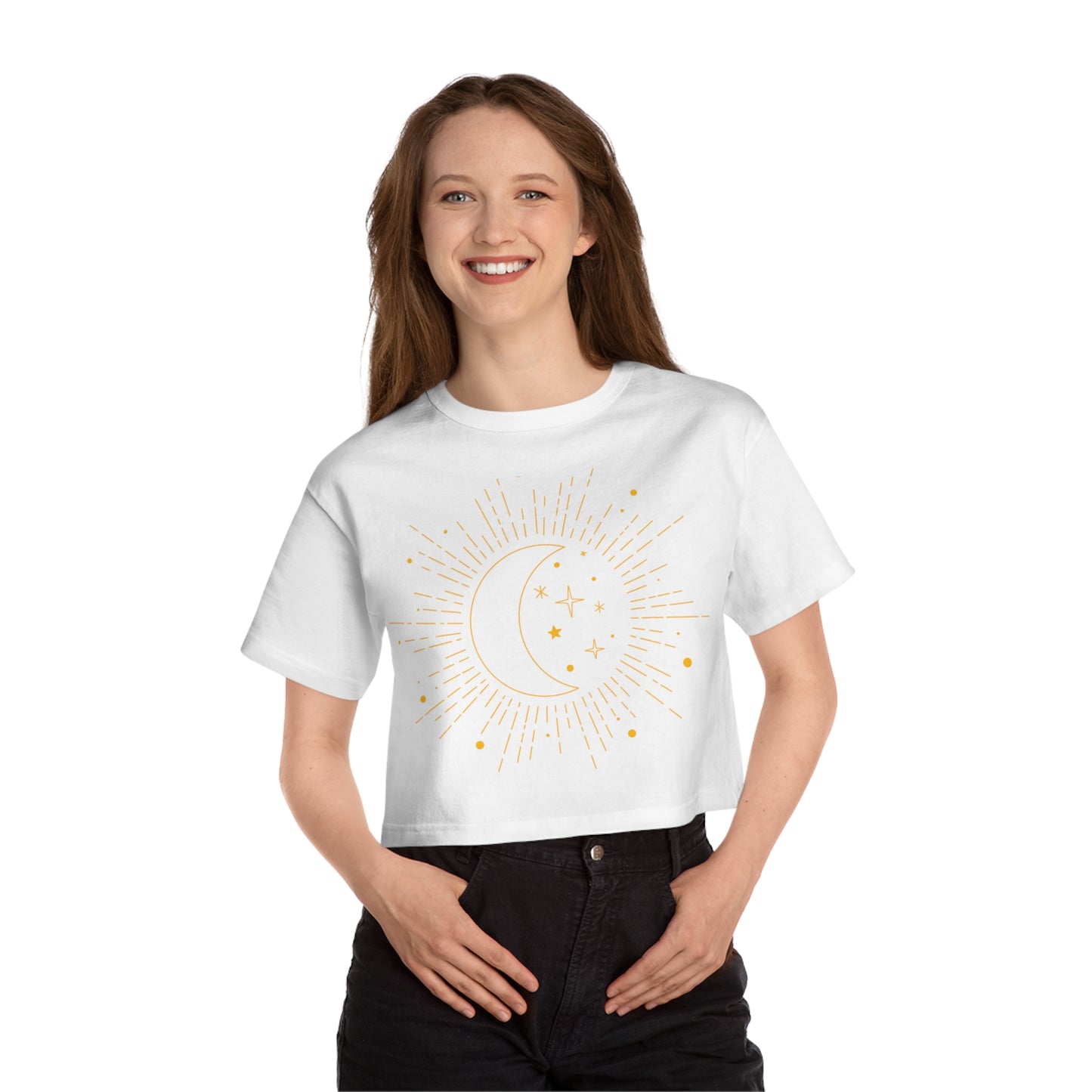 Moon and Sun Cropped T-Shirt