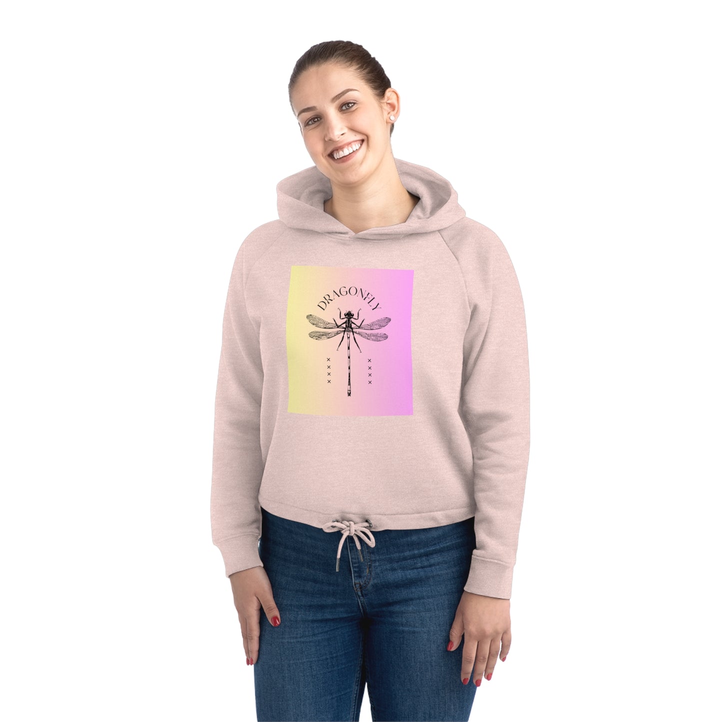 Dragonfly Cropped Hoodie